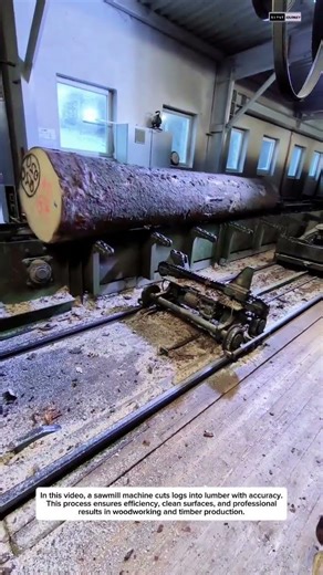 Satisfying Log Cutting | Precision Sawmill Conveyor Process