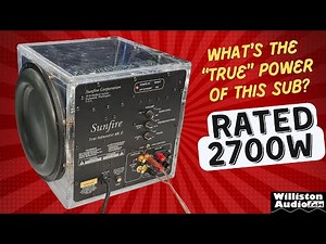 Truth Revealed after 30 years - Sunfire True Subwoofer and the 2700W Rating