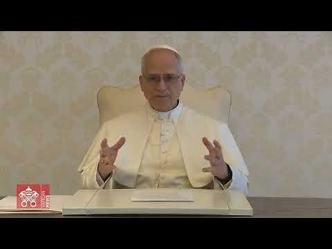 Pope Leo XIV sends a videomessage to young people gathered at Rate Field, Chicago