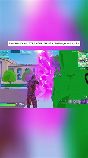 The *RANDOM* STRANGER THINGS Challenge in Fortnite Part 3 #fortnite #tomatofortnite