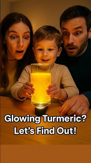 Why Is Turmeric Water Glowing?! 🌟 Viral Science Experiment Explained!