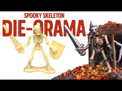 Skeleton Toy Custom Diorama, Build and Paint Tutorial