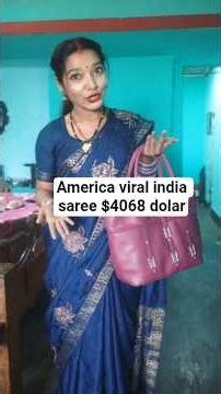 viral saree in america