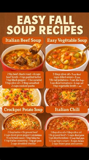 84K views · 345 reactions |  Easy Fall Soup Recipes ---  Italian...