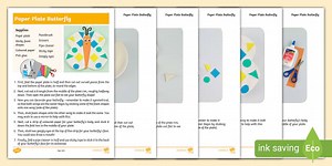 Paper Plate Butterfly Craft Instructions