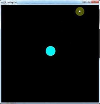 Bouncing Ball in C++ with OpenGL and glutMouseFunc