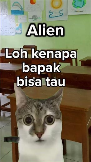 Siapa yang alien? @HamsarKapongke #meme #fypシ゚viral #kucinglucu #shortvideo