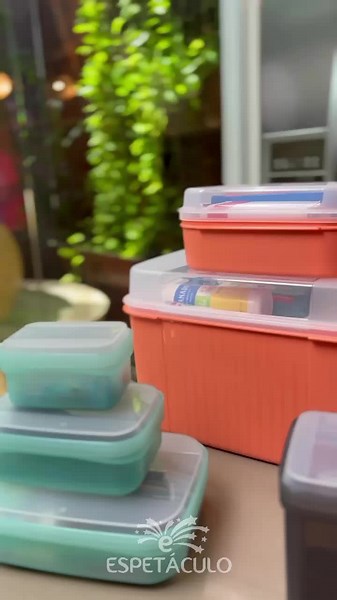 Organização com a Linha Visual Box da Tupperware