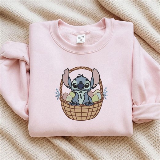 Easter Blue Alien Basket Embroidery Design, Cute Spring Alien Machine Embroidery Pattern (digital Download) - Etsy Australia