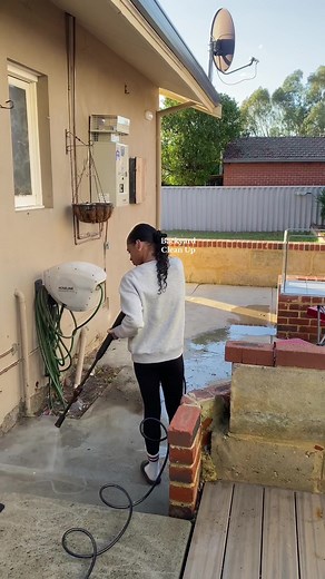 Backyard Clean Up with Ozito $99 Pressure Washer! | Bunnings