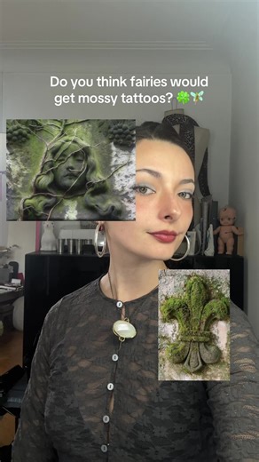 Mossy Tats for fairies, adding soft touches of color to your skin 🌀🌱🪽 Soft, earthy tattoos that feel like they grew quietly on your skin, like moss on an ancient stone. These whimsical, magical designs blend fairycore aesthetics with soft goth energy, delicate linework, botanical ornament, and dark romantic details. Think enchanted forest tattoos, elven symbols, medieval inspired flash, organic flow that follows the body like ivy. For the woodland souls, the dreamy witches, the ethereal creat