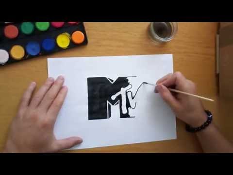 How to draw MTV logo