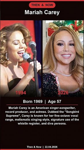 Mariah Carey Then & Now - Born 1969 #Shorts