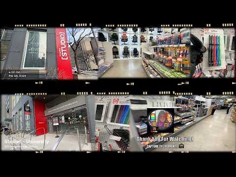 Shopping at Staples University Ave Toronto Feb 28, 2026