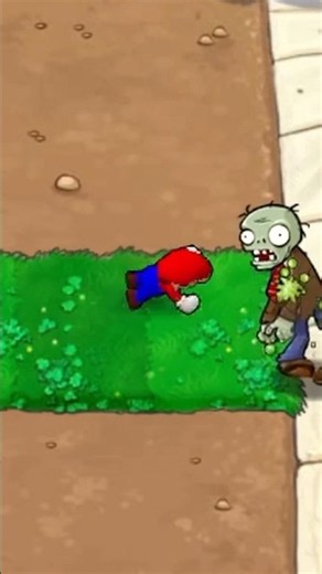 Mario in Plants vs. Zombies! #shorts #pvz #supermario64