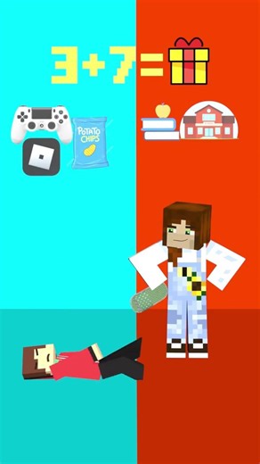 JJ Took the Game! What About School? 😅🎮 - MAIZEN Minecraft Animation #shorts
