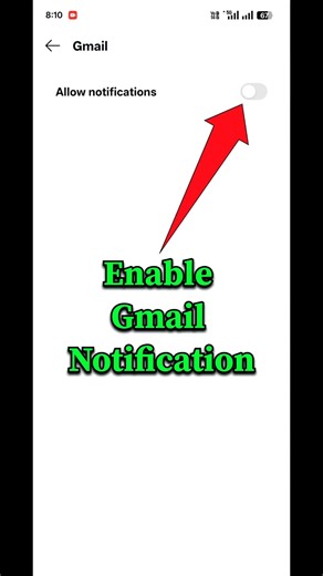 How To Enable Gmail Notification In Mobile |#shorts #viral #gmail