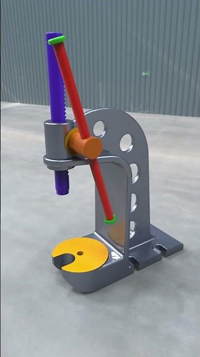 Arbor Press #cad #engineering #mechanic #solidworks