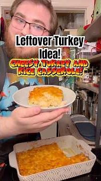 Here’s how to make some Cheesy Turkey and Rice Casserole! #TurkeyCasserole #Turkey #Recipe