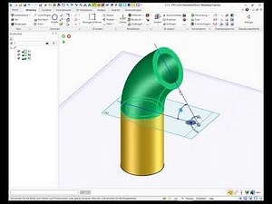 PTC Creo Rohrbogen erstellen.