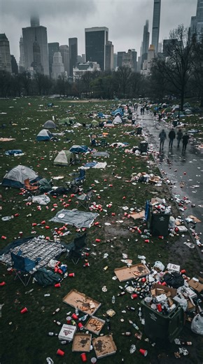 They left a mess. We brought back the life. 🏙️🌱 After the event, our park was a disaster zone—trampled, muddy, and covered in trash. But this city doesn't give up. We cleared the debris bag by bag. Then, hundreds of us came together to lay down a new green carpet. From a muddy wasteland to a green paradise in one day. The lungs of the city are breathing again. 💚🌍 #ParkRestoration #CentralPark #CommunityRevival #UrbanGreening #SodLaying #VolunteerArmy #CityLife #Transformation #EcoWarriors #N