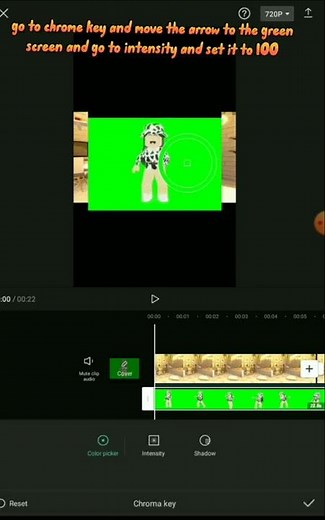 tutorial on how to use capcut green screen {roblox}