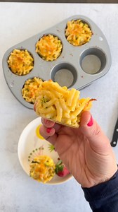 24K views · 141 reactions | Learn how to make quick Mac and Cheese Bites (with veggies!) for an easy kids lunch or dinner. These mac and cheese cups are so fun, and they’re a nutritious kids meal that can easily double as an appetizer to share with adults. https://www.yummytoddlerfood.com/mac-and-cheese-bites/ | Yummy Toddler Food | Facebook