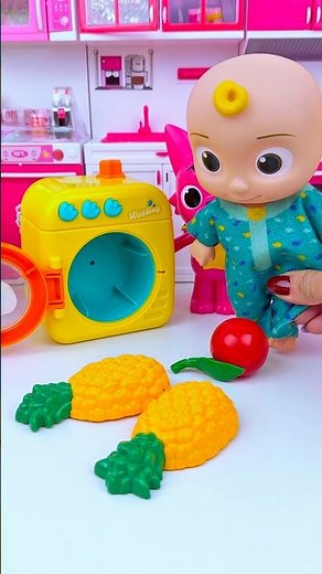 ASMR Toy Unboxing Cocomelon & Pinkfong Washing Machine Set 🧺 | Satisfying Toy Play with Subeo Toys