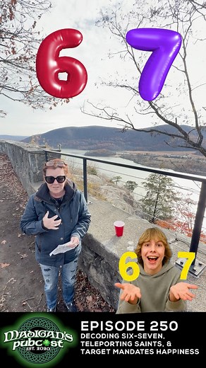 Madigan's Pubcast EP250: "Decoding Six-Seven, Teleporting Saints, & Target Mandates Employee Happiness." The Pub is open for Ep250 of Madigan's Pubcast 🍻 This week we explore upstate NY🍂 & dig into the "6-7" craze 🤣, Country music has its first AI generated hit🎶, the last penny is minted 💰, there's a credible Bigfoot sighting in Pennsylvania👣 & Cher makes a big announcement 📺 Listen Wednesday wherever you get your podcasts or watch on YouTube 📺. | Kathleen Madigan