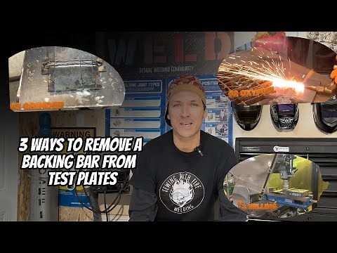 Welder Test plate backing removal with a grinder. #sewingwithfirewelding