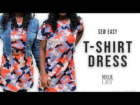 How to make a T-Shirt Dress (EASY)