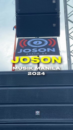Joson Line Array Speaker Outdoor Demo @ Musik Manila Expo 2024