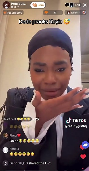 Dede Pranks Koyin in Big Brother Naija Season 10