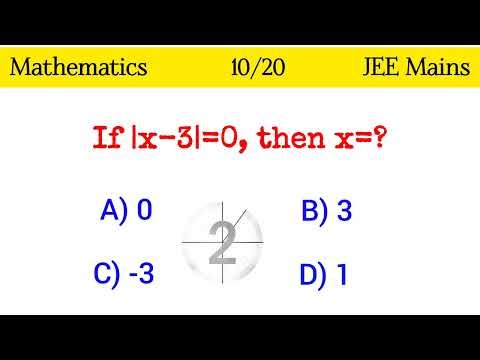 Quizz for JEE Mains Students | 20 Maths Questions for JEE Mains Exam #jee #jeeqbank #jee2026