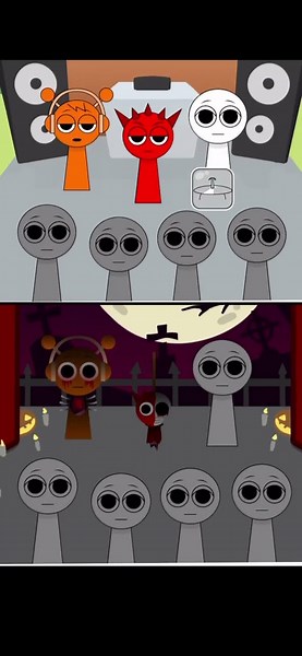 SPRUNKI Incredibox (Gray & Wenda) #animation #spruki #sprunkiincrediboxoc #sprinky