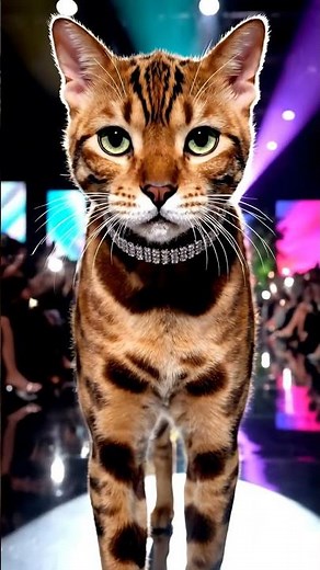 “Cat Walking the Miami Runway?! 😹✨ High Fashion Catwalk | 4K