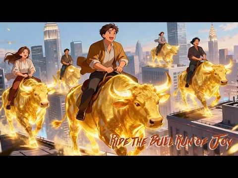 Ride the Bull Runs of Joy 🐂 | Motivational Pop Song | Looptopia MV