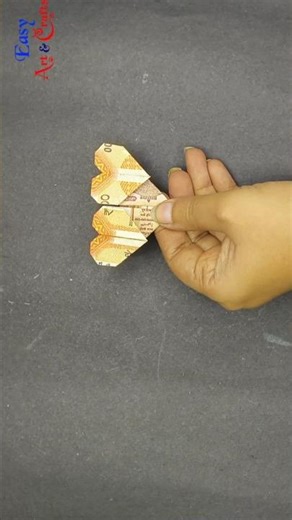 Creative Money Art: How to make a Heart with Note 💸❤️ #Shorts #MoneyOrigami #DIYCrafts #GiftIdeas