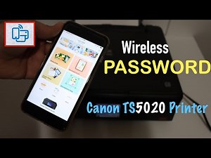 Canon PIXMA TS5020 Wireless Password !!