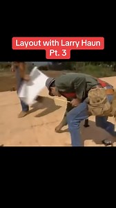 Layout with Larry Haun. Tubasix #fyp #fypシ #larryhaun #framing #construction #constructionlife #constructiontiktok #residentialconstruction #fypage #carpentry #1990s | Larry Huan