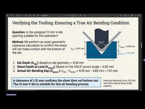 Sheet Metal Air Bending Explained | Springback, Overbending & Engineering Validation