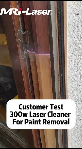 MRJ-Laser 300W Pulsed Laser Cleaning Machine: The Solution for Wood Paint Stripping