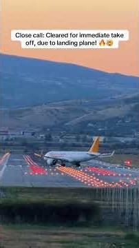 Close Call! Pegasus Airbus A320 Cleared for IMMEDIATE Takeoff at Skopje Airport! 😱✈️ #plane