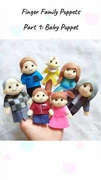 Finger Family Puppets from Felt (Part 1: Baby Puppet) #diy #feltcrafts