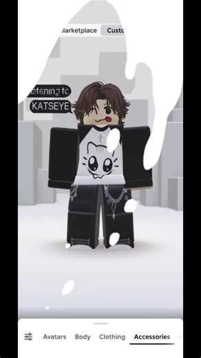 Making my avatar look like me #roblox #rblx #cat