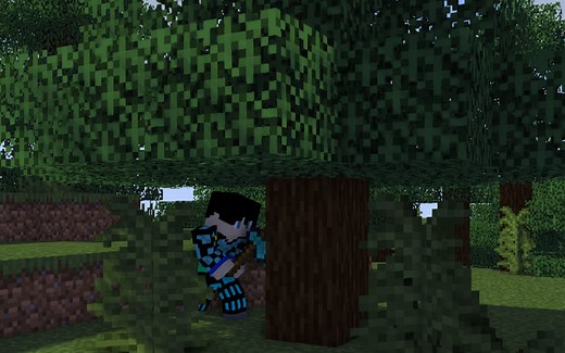 【我的世界】快速砍树，麻麻再也不用担心我的木头不够了！