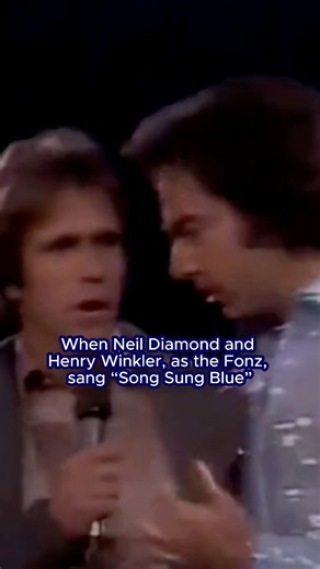 Neil teamed up with Henry Winkler in 1976 to turn the iconic Diamond hit into “Song ’Fonz’ Blue”! | Neil Diamond