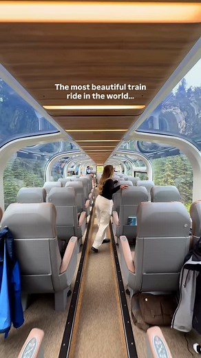 The most beautiful train ride in the world 🚂 📍 The Rocky Mountaineer | Jasminmccarthyy