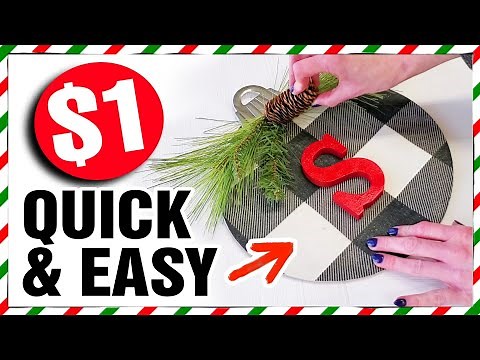 10 Quick & Easy $1 DIY CHRISTMAS Gifts and Decor Ideas!
