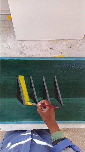 3D HIL letter writing painting tutorial #short